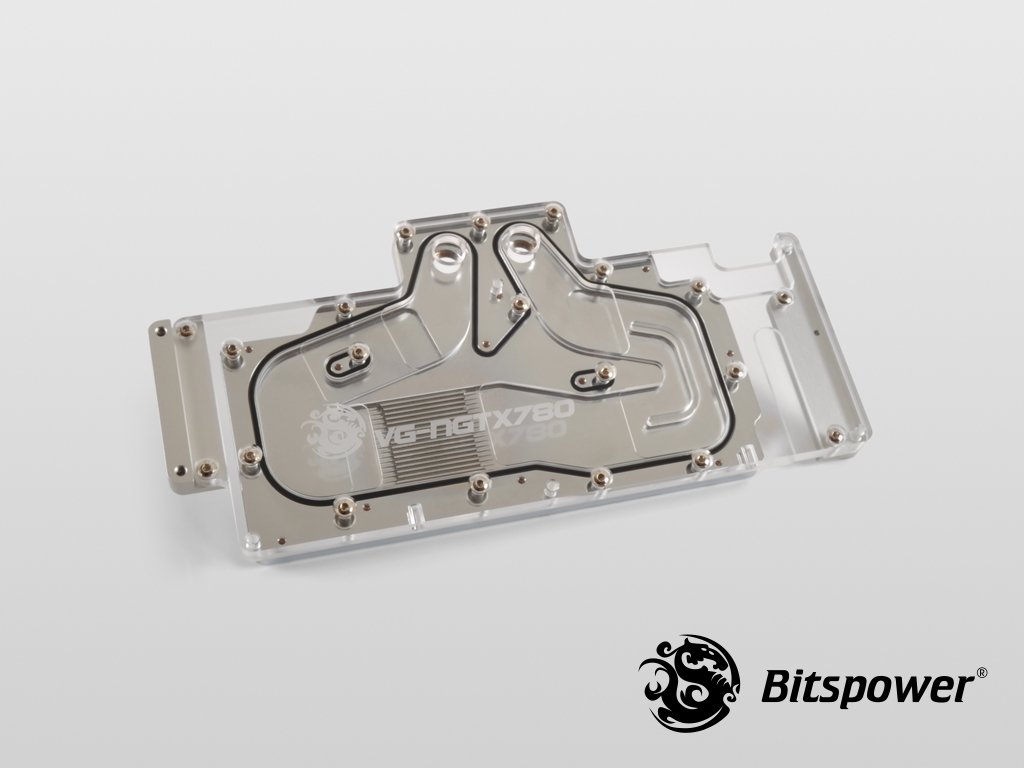Bitspower VG-NGTX780 Nickel Plated Acrylic Top