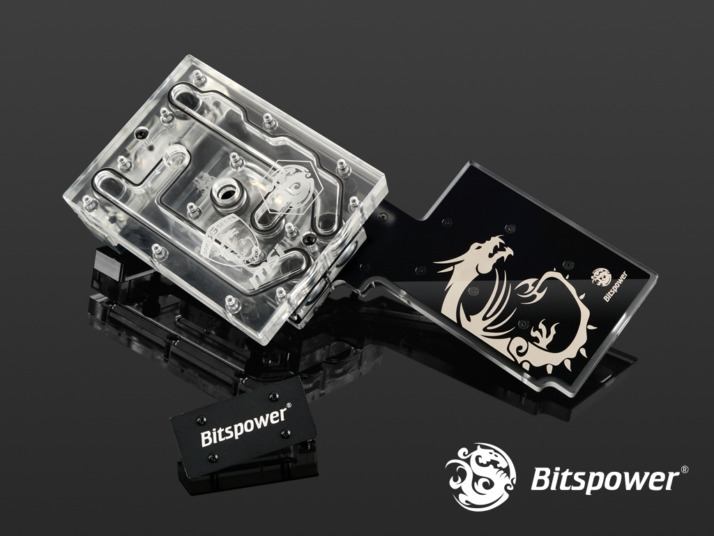 Bitspower MSI X99A GODLIKE GAMING Nickel Plated Full-Covered-Block (Clear)