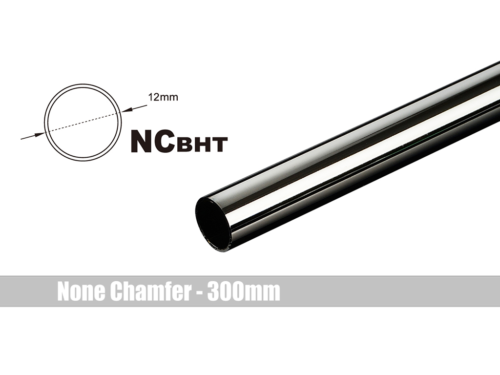 Bitspower None Chamfer Brass Hard Tubing OD12MM Black Sparkle- Length 300 MM