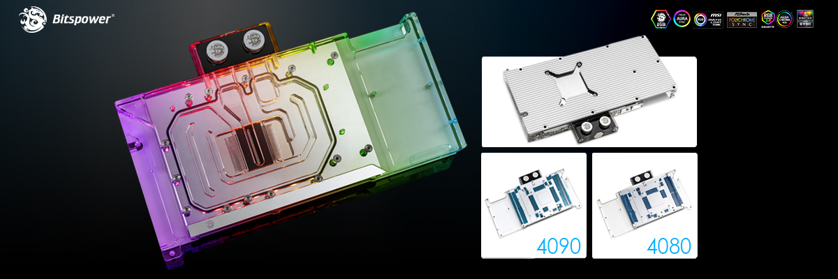 Bitspower Nebula VGA Water Block For GALAX GeForce RTX 4080 HOF 